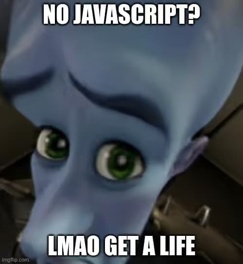 No javascript?